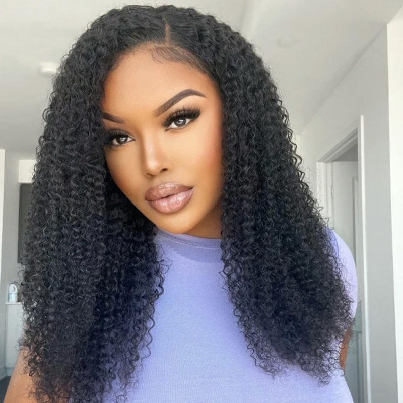 12303kinky curly wig lace closure