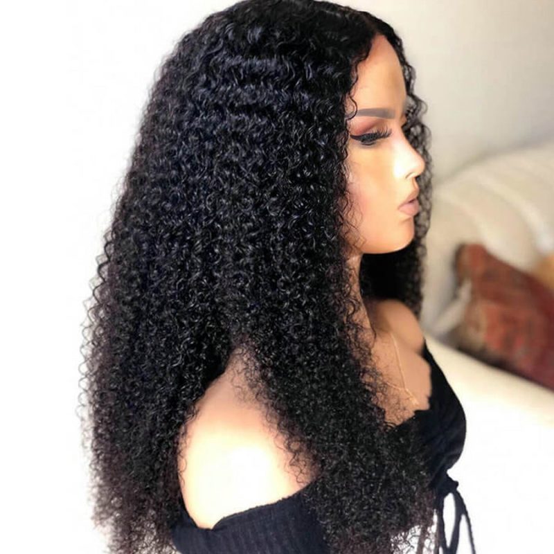 12306 kinky curly wig lace closure