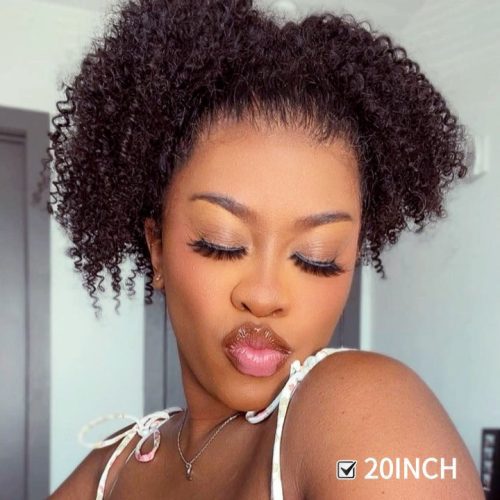 180 Density Natural Curly Hair 360 Full Lace Wig Amanda Hair2