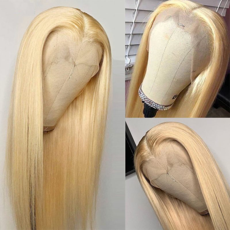 30 inch 613 blonde lace front wig human 7