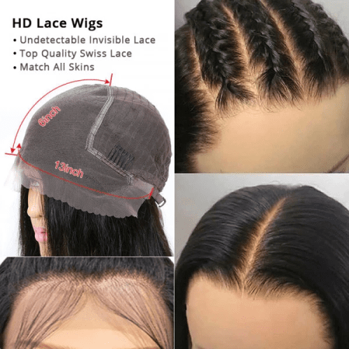 36GluelessLongWaterWave13x6UndetectableTransparentLaceRealHumanHairWigs AmandaHair1