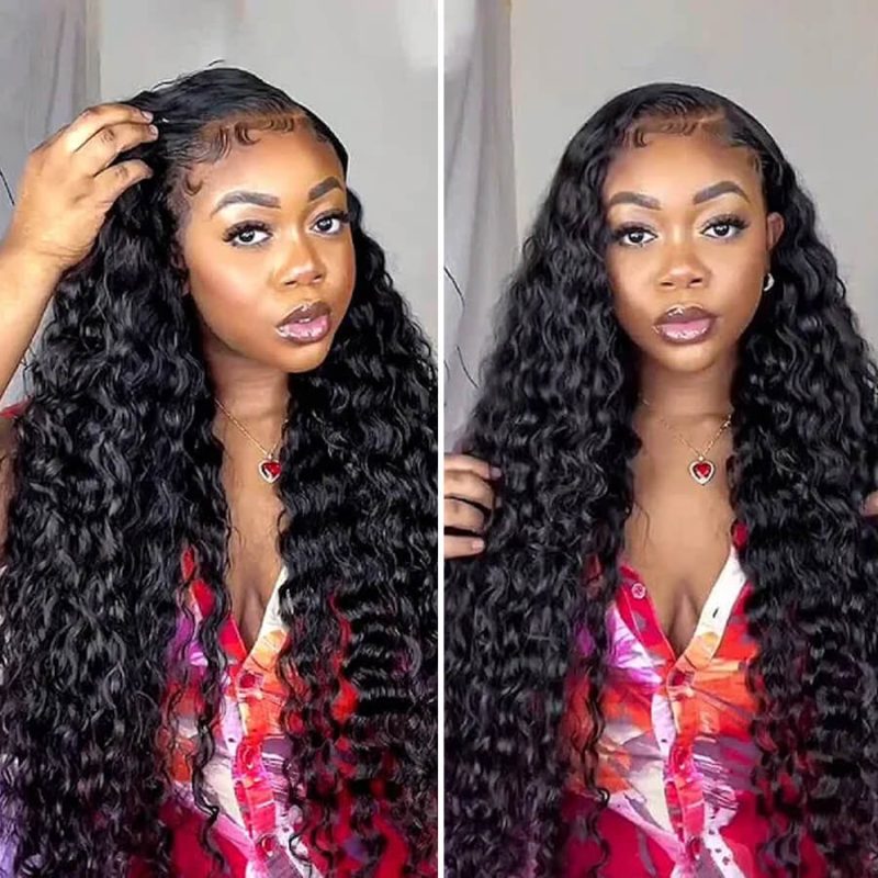 36GluelessLongWaterWave13x6UndetectableTransparentLaceRealHumanHairWigs AmandaHair2