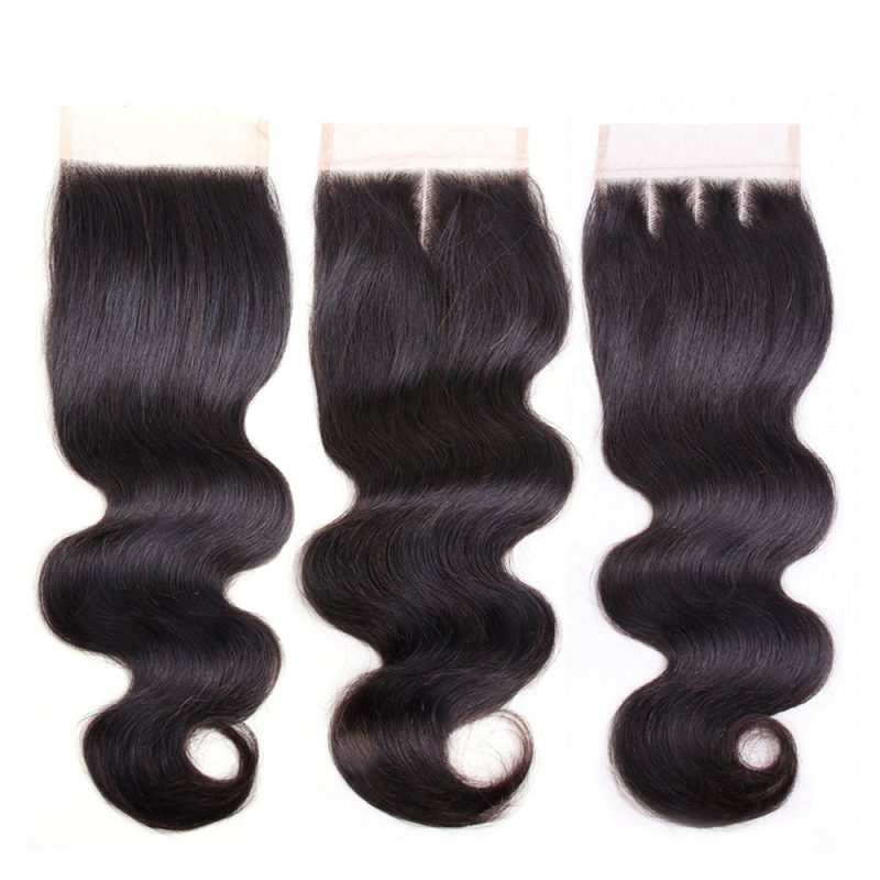 5 5 transparent body wave human hair swiss lace closure pre plucked natural hairline with baby hair amanda hair 5