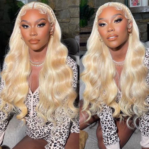 613 body wave lace frontal wig transparent lace wig122903