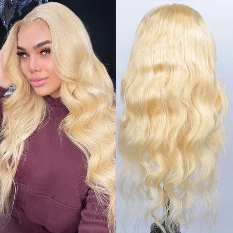 613 body wave lace frontal wig transparent lace wig122906