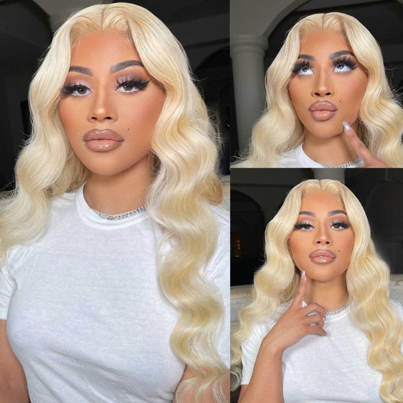 613 body wave lace frontal wig transparent lace wig122907