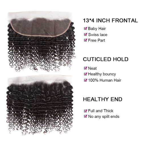 Amanda Kinky Curly 134 Lace Frontal 100 Remi Human Hair 3