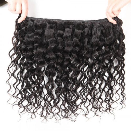 AmandaHairWaterWave3BundlesWith44LaceClosure100 RemiHumanHairHotSellWaveBundlesHairExtensions 22