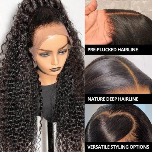 DeepWave136HDLaceWigs100 HumanHairTransparentLaceFrontWigs AmandaHair2