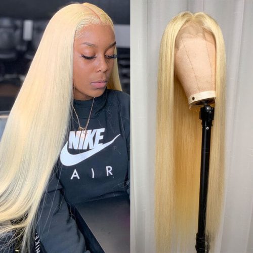 HDTransparentLaceStraightBlondHair613WigsForWomen AmandaHair 1