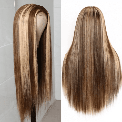 HoneyBlondeOmbreHairP427StraightHD44LaceClosureHumanHairWigs AmandaHair4