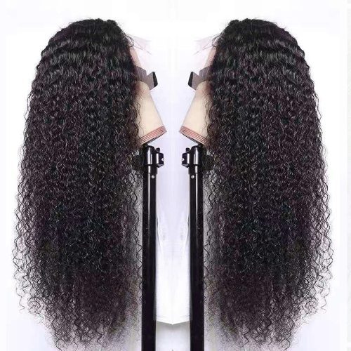 Kinky Curly Wig 13X4 Lace Front Human Hair 4x4 Closure Wig Brazilian Remy Hair Wigs