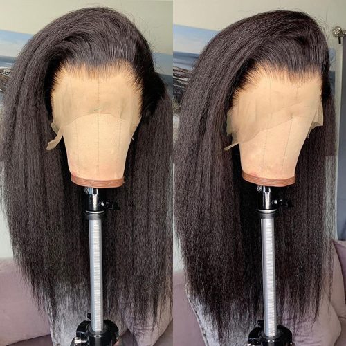 Kinky Straight Wig 13x4 Lace Front Human Hair Wigs For Women Yaki Human Hair Wig Glueless 637e0d11 b6fb 494e a3cb 6dc0541200f6