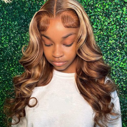 PreCutLaceGluelessHDLaceWig6x4HighlightP427ColorDomeCapWigs AmandaHair2