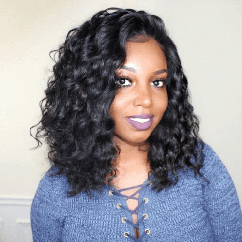 PrePluckedBouncyWandCurlHairTPartLaceFrontHumanHairWigBleachedKnots AmandaHair823