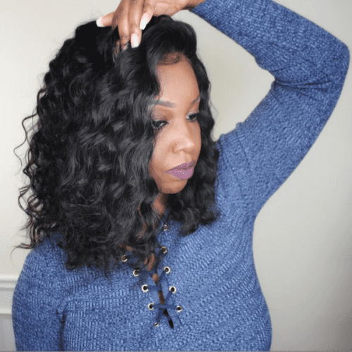 PrePluckedBouncyWandCurlHairTPartLaceFrontHumanHairWigBleachedKnots AmandaHair8231