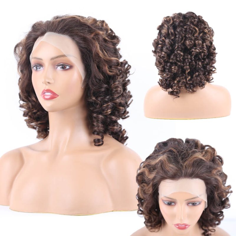 PrePluckedBouncyWandCurlHairTPartLaceFrontHumanHairWigBleachedKnots AmandaHair 22