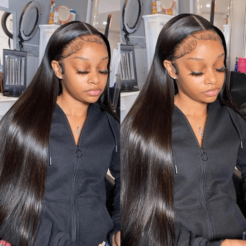 StraightHair13x6lacetransparentlacefrontalWigPrePluckedVirginHairClosureWigs3