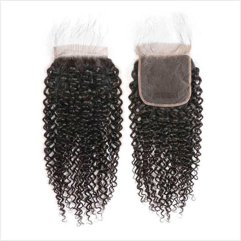 afro kinky curly 5 5 transparent undetectable lace closure invisible knots human hair 100 remi human hair amanda hair 1