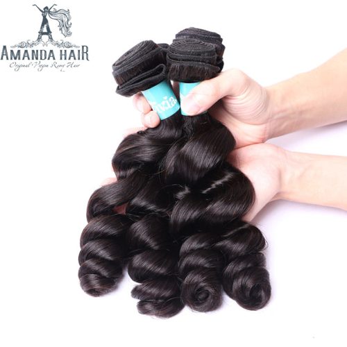 amanda brazilian hair loose wave 3 bundles with 13 4 lace frontal 9a grade 100 unprocessed human hair 3