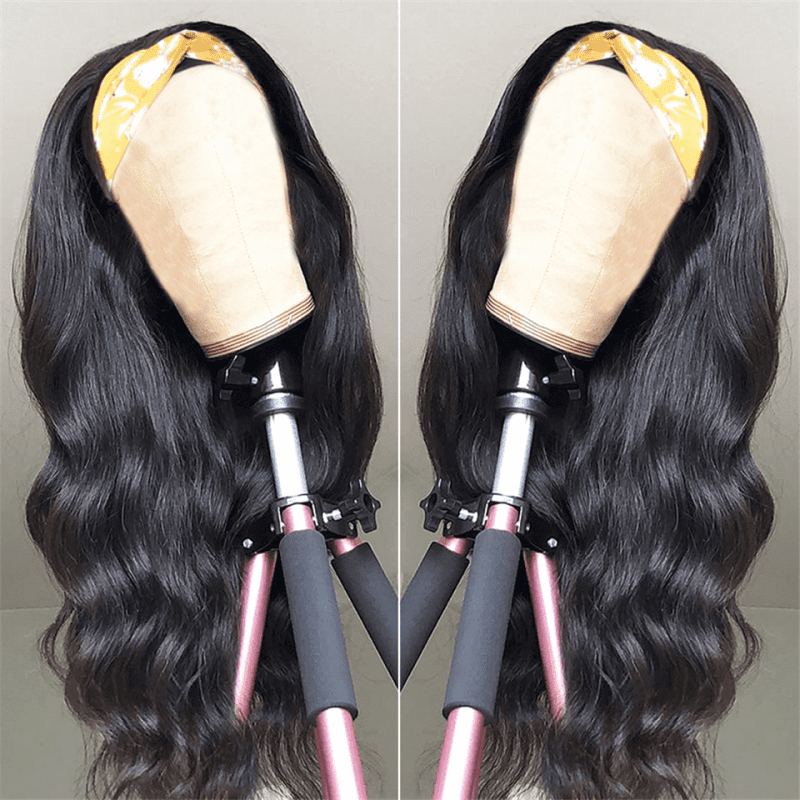 body wave headband wigs