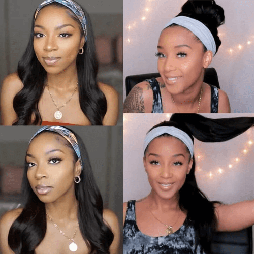 headband wig body wave