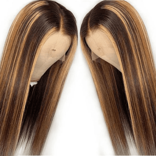 highlight straight hair wig