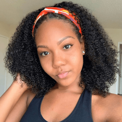 kinky curly headband wigs 3