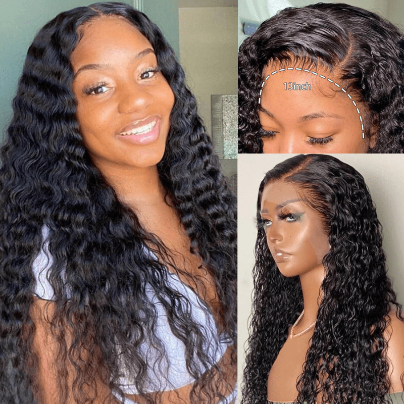 lacefrontaltransparentwaterwavehumanhairwig112301