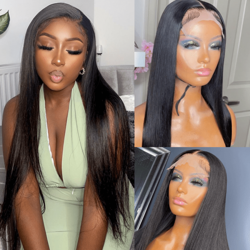 pre plucked lace closure wig