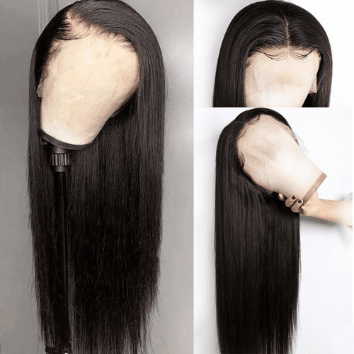 straight hd lace human hair wig